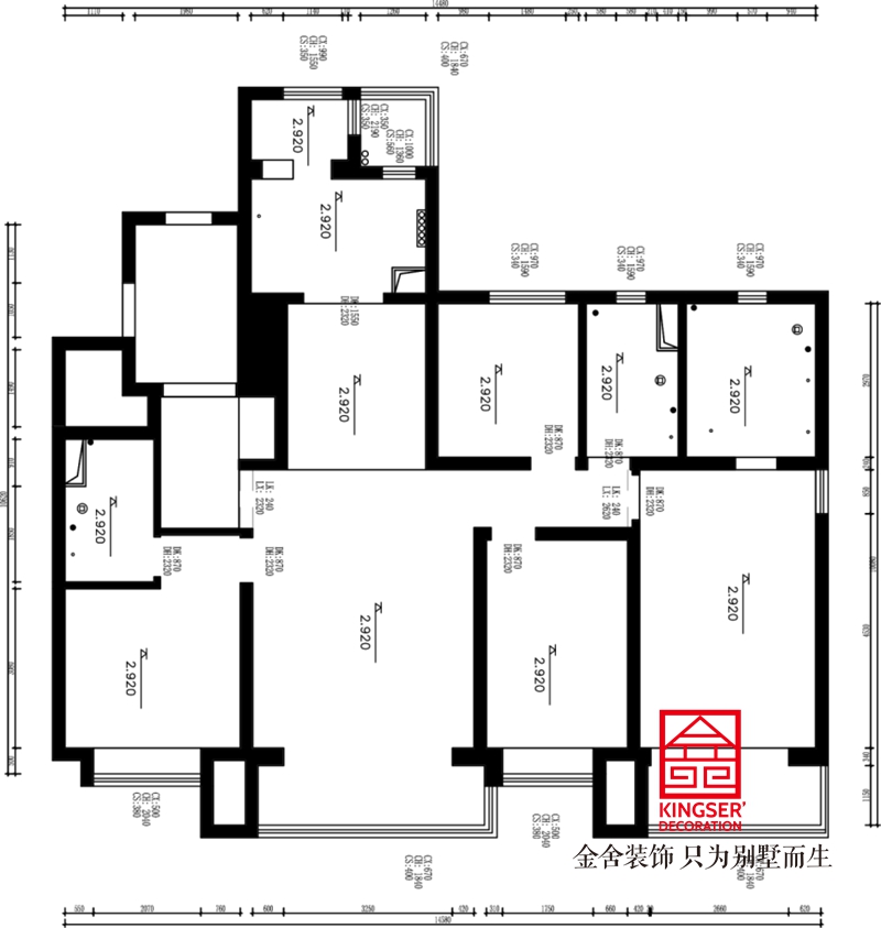 富力十号175平米装修户型解析