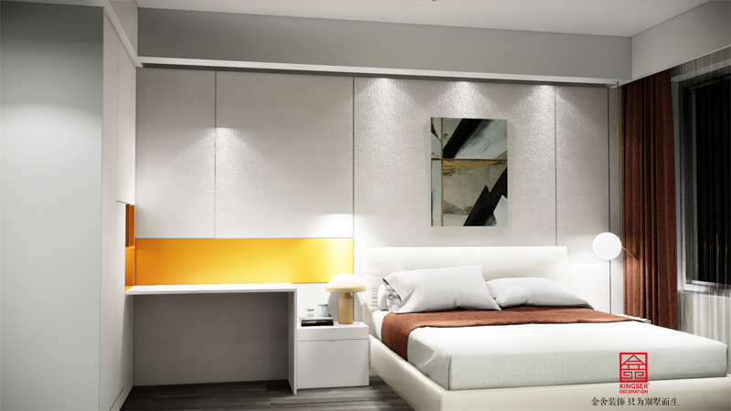 铂悦山128平米现代轻奢风格装修案例-客厅