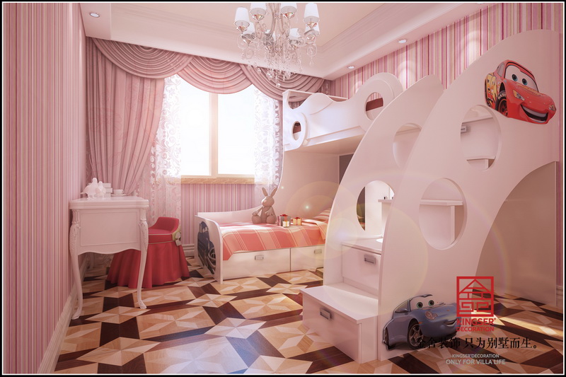 天景美地别墅300平米欧式新古典风格装修案例-儿童房