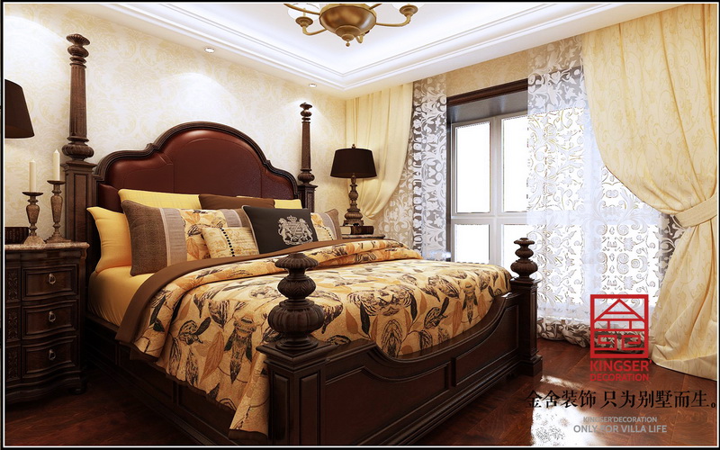 南湖中骏380平米欧式新古典风格装修案例-卧室