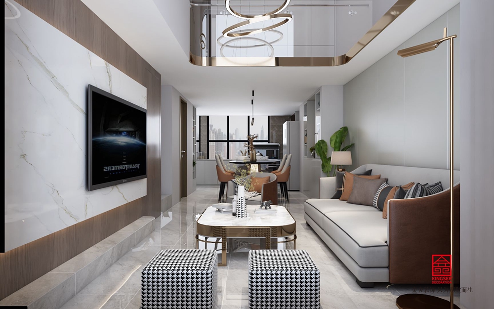 南湖琅月loft公寓50平米现代风格装修案例