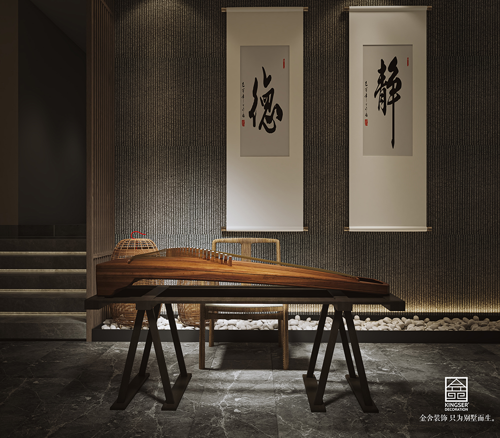 唐山私人文化会所220平米中式风格装饰案例